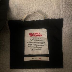 Fjallraven flannel coat, Sherpa lined